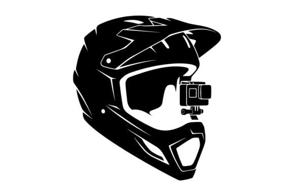 Black Protective Helmet with Mounted Act: A Guide to Using Premium Vector Silhouettes Effectively