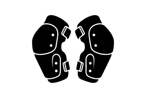 Black Protective Knee Pads: A Visual Study