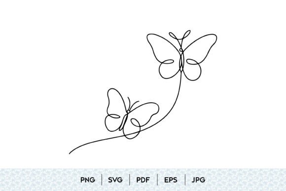 Butterfly One Line Art SVG Guide