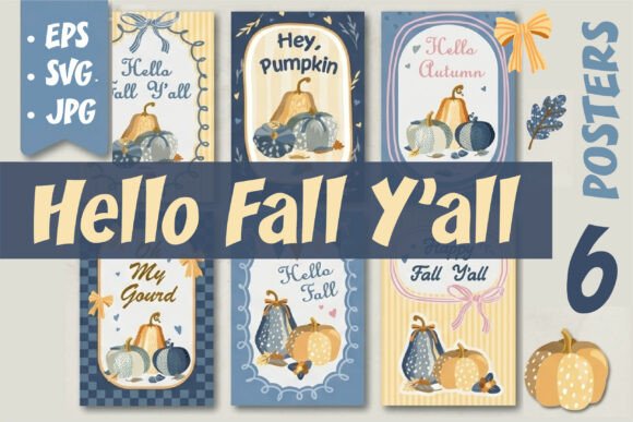 Cozy Fall Pumpkin Poster Bundle