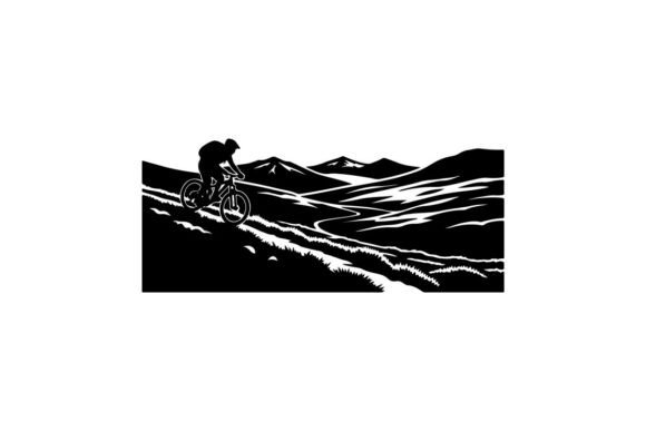 Cyclist Riding Through Snowy Mountain Trail: Strategic Visual Storytelling for Modern Brands