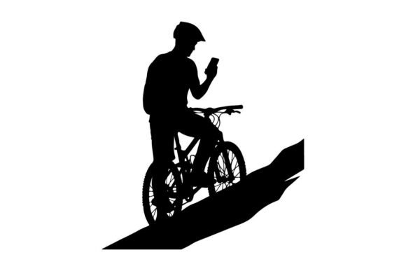 Cyclist Riding Upward Arrow Trend Growth: Visualizing Momentum in Modern Design