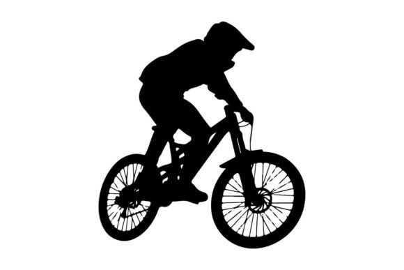 Elevating Design with Dynamic Silhouettes: The Power of the Mountain Biker Vector