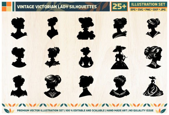 Mastering the Vintage Victorian Lady Silhouette SVG for Modern Design