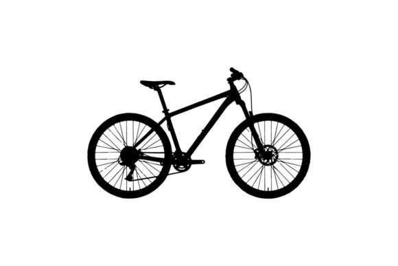 Mountain Bike Standing Isolated on White: A Versatile Asset for Modern Design