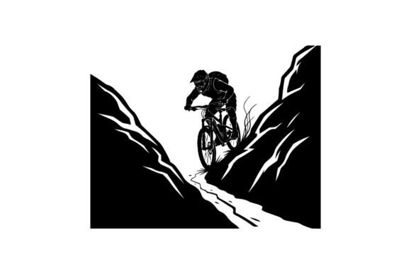 Mountain Biker Riding on Steep Rocky Trail: Mastering Technical Terrain with Confidence