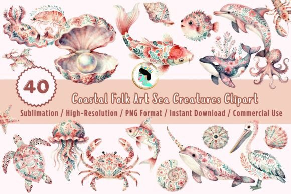 Pink Coastal Ocean PNG Clipart Bundle: A Guide to Smart Usage and Design