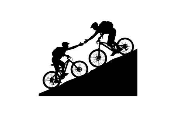 Silhouette of Cyclists Racing Downhill: A Practical Guide to Vector Clip Art for Dynamic Design