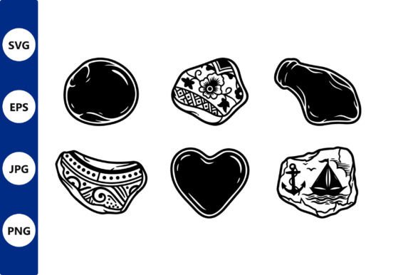 Unlocking Creative Potential with Nautical Vector Art: A Guide to the Rock, Heart, Anchor, and Sailboat Design