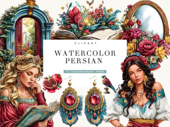 Watercolor Persian Clipart Bundle Guide